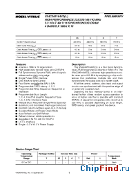 Datasheet V54C365164 manufacturer Mosel